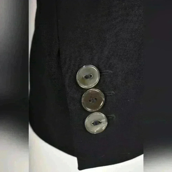 MAX MARA Navy Blue Stretch Unlined Merino Wool Blazer Jacket 36EU 4US Italy - Picture 7 of 11